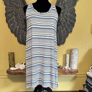 Max Studio Striped Sleeveless Dress